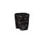 Black Wash Solid Wood Accent Stool