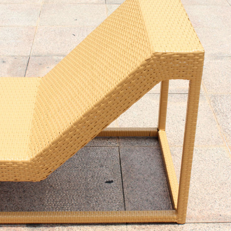 Outdoor Patio Rattan Chaise Lounge Outdoor Wicker Chaise Lounge
