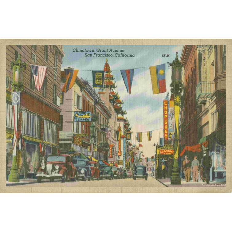 Red Barrel Studio® San Francisco- Chinatown On Canvas Painting | Wayfair