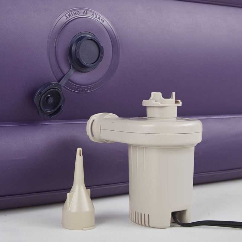 Thomasville Twin Purple Raised Air Mattress with Electric Pump