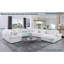 Grand canapé modulaire modulaire en chenille à 9 places avec accoudoirs cloutés et canapé-58351964