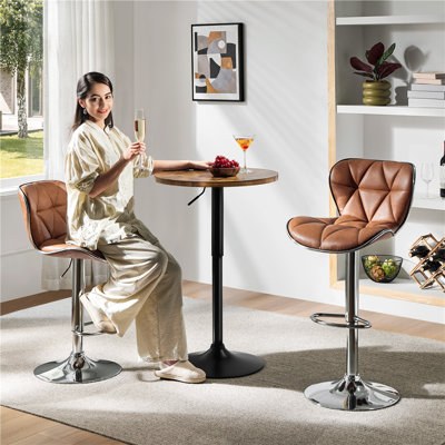 Round Metal Base Dining Table