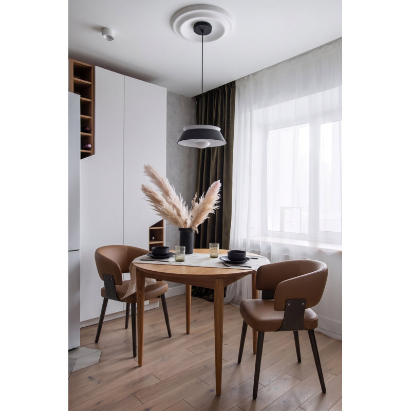 Ensemble de 2 chaises modernes et polyvalentes et élégantes pour la maison et le bureau (ensemble de 2), Brun