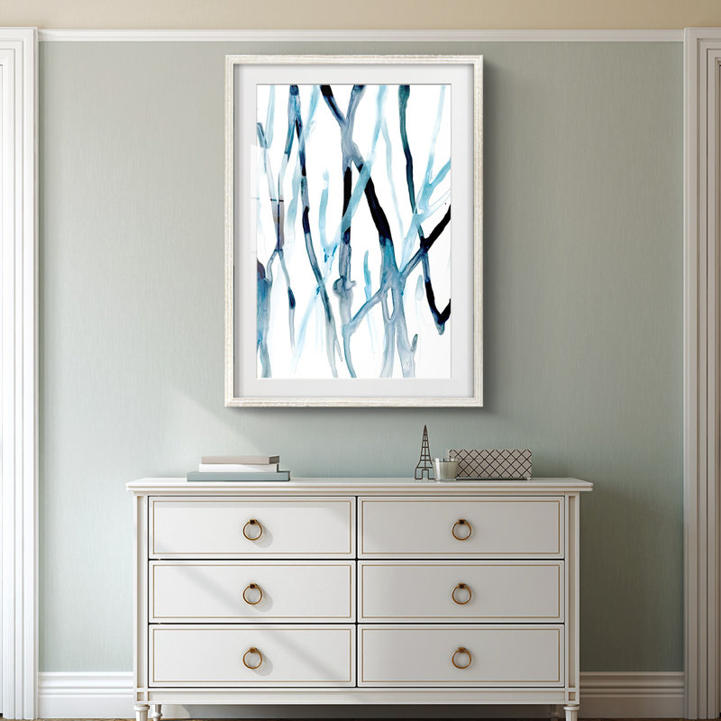 «Runnel II», reproduction encadrée, H 28,5 po x l 20,5 po, Blanc
