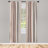 Microfiber Striped Semi-Sheer Rod Pocket Curtain Panels-61939542-61298321
