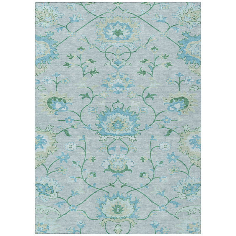 Machine Washable Indoor/Outdoor Chantille ACN2291 Global Rug, Rectangle 5' x 7'6"