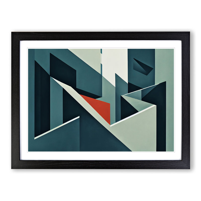 Inspirational Modern Abstract - Framed Print, Black, 25cm H x 34cm W x 2cm D