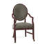 Upholstered King Louis Back Arm Chair-60273239-60273207