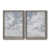 Toile avec cadre gris