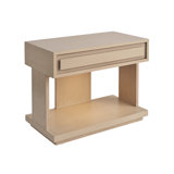 Sunset Key Gavin 1 - Drawer Solid Wood Nightstand in Sand Drift
