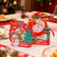 10 boîtes à biscuits de Noël avec fenêtre et poignée pour pâtisserie, dessert, bonbons, 6,2 po x 4,1 po x 2 po, motif Père Noël