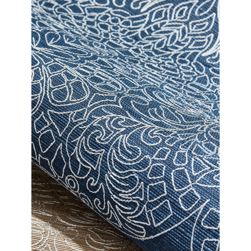 SISAL brodé TAJ, Indigo
