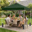 Tente de pavillon escamotable extérieure durable et facile à installer de 10 pi x 10 pi pour une utilisation lors d'une fête dans la cour-126573635
