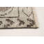 Tapis décoratif en laine gris clair en laine de conception unique 4 pi 9 po x 8 pi 8 po noué à la main