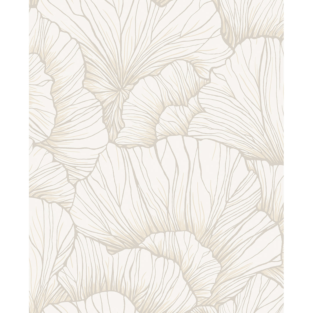 Frosted Linen Coral Way Peel And Stick Wallpaper