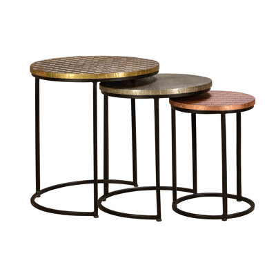 Collinge Solid Wood Frame Nesting Tables