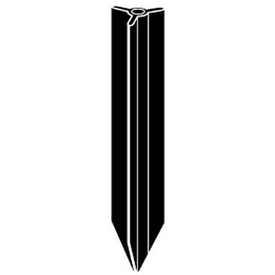 14" Black In-Ground Mounting Stake