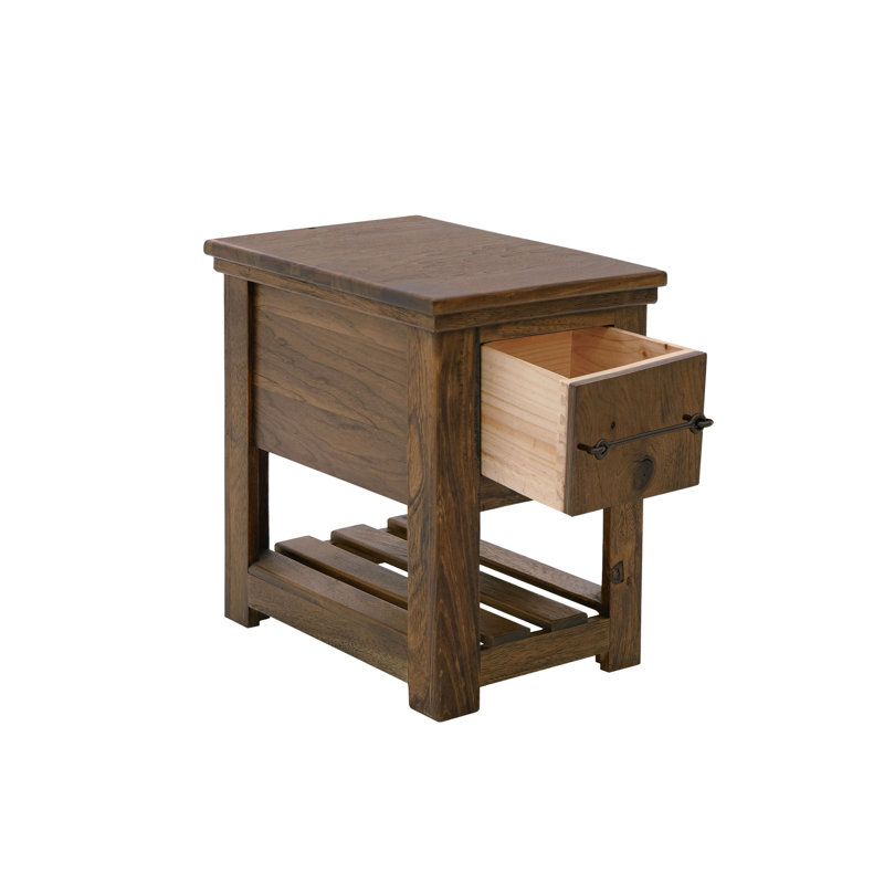 1 tiroir, 1 tablette, table de chevet, H 23,25 po x l 15 po x P 18 po