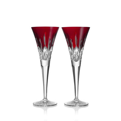 Lismore Red 5.5floz Toasting Flute