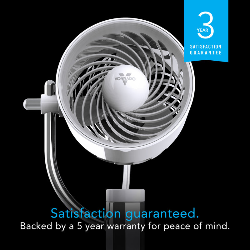 PIVOTC Compact Air Circulator Clip On Fan with Multi-Surface Mount, White