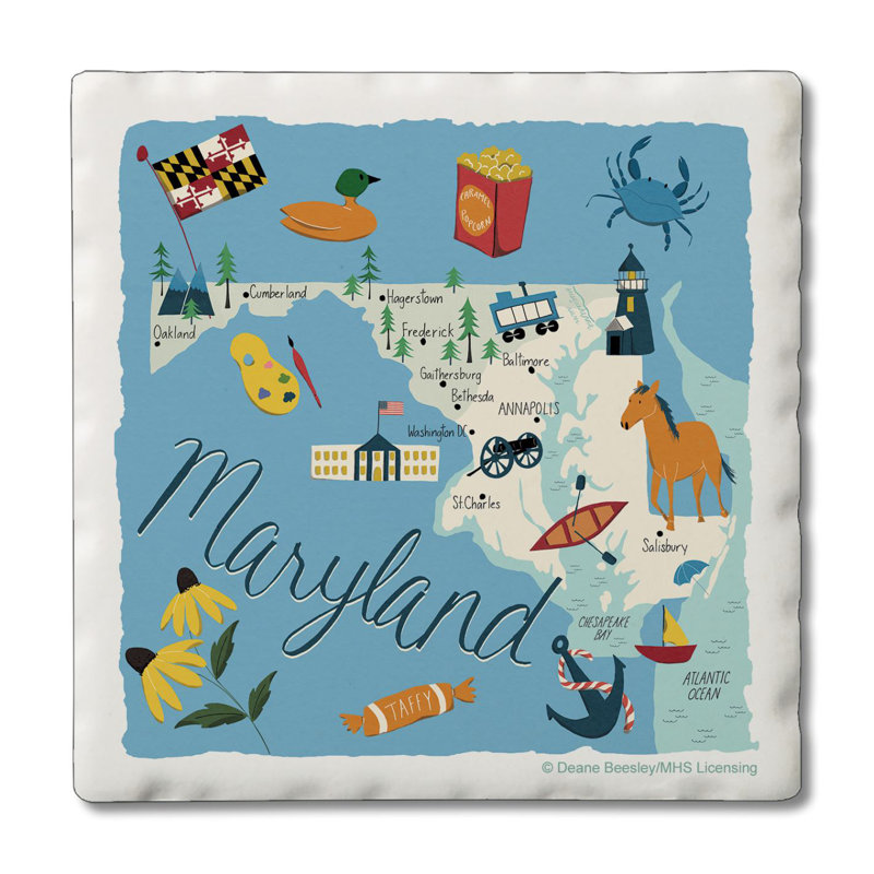 Ensemble de sous-verres 4 pièces Maryland Home
