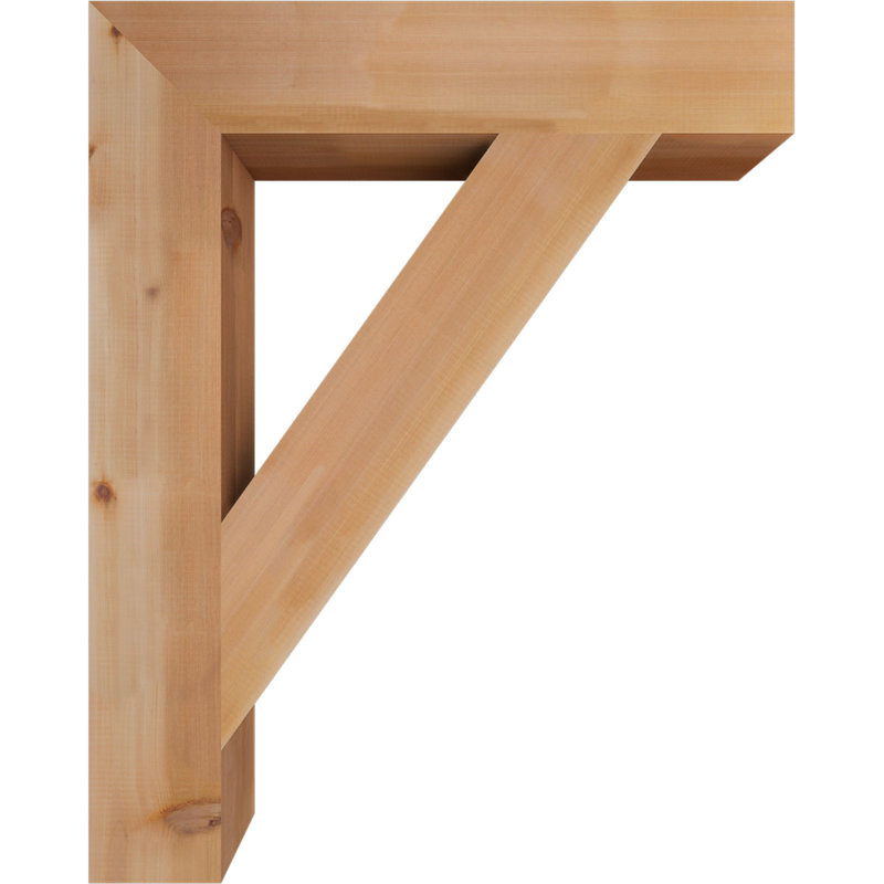 Support de bloc traditionnel, Cèdre rouge de l'Ouest (lisse), H 40 po x l 5,5 po x P 32 po