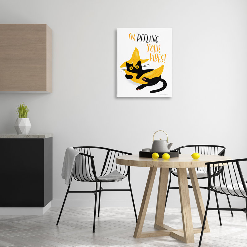 «Peeling Your Vibes Cat» par Leeza Hernandez, H 30 po x l 24 po
