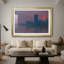 Maisons du Parlement, coucher de soleil - Claude Monet - reproduction d'art avec passe-partout et verre - 1903-1921319977-1921319983-1921319953