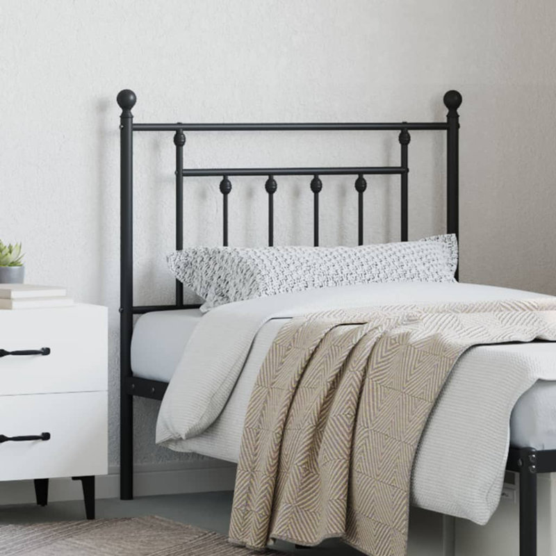 Aliha Headboard, 97cm H x 85cm W x 3cm D, Black