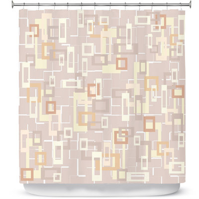 Chew Magna Geometric Shower Curtain