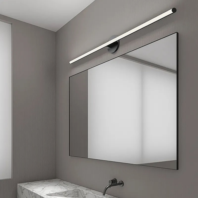 Fino Dimmable LED Bath Bar, Satin Black, 3500K, 17 W