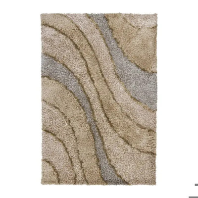Areva Shag Beige Area Rug