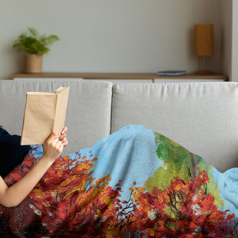 Hand Woven Throw Blanket, 60" x 80"
