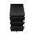 Black Laminate Rolling File Container, For Neat Office Organization Cabinet In Laminate, With Adequate Storage Drawers