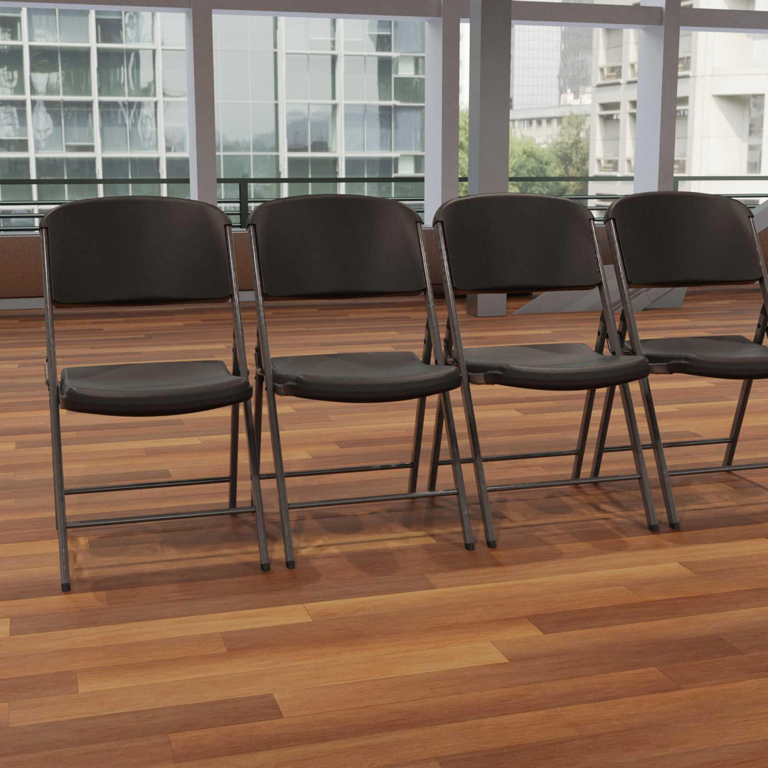 Plastic / Resin Stackable Folding Chair Folding Chair Set (Set of 4) Lifetime 