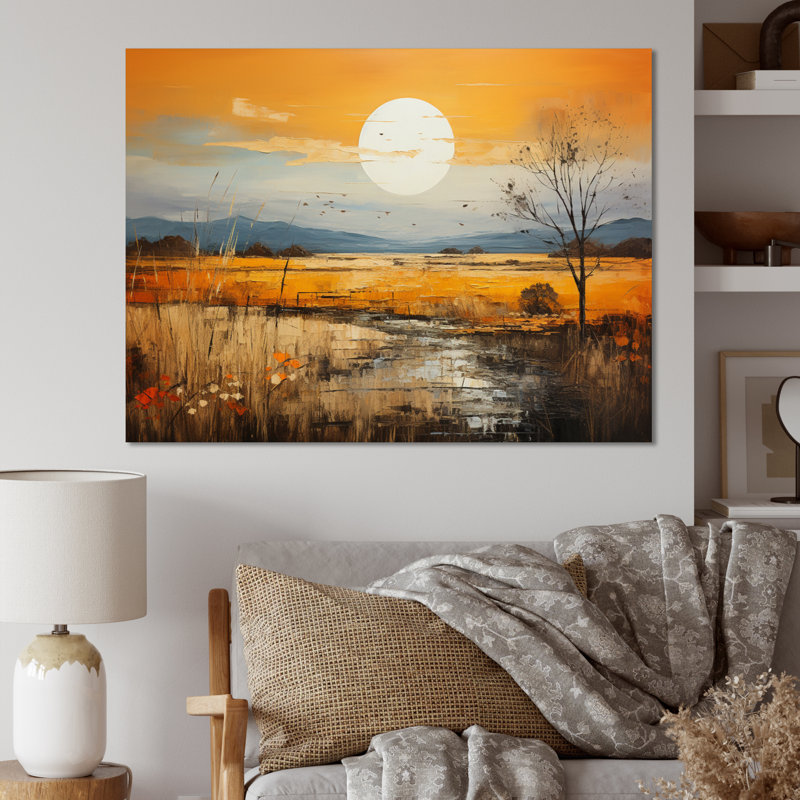 «Prairies Bliss Collage», impressions sur toile, H 24 po x l 32 po x P 1 po, Toile tendue