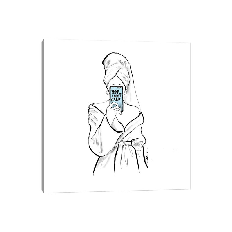 Shhhh by Alison Petrie - Wrapped Canvas Print, 45.72 cm H x 45.72 cm W