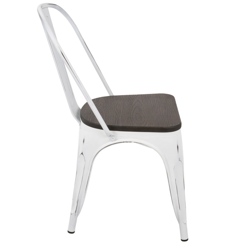 Chaise de salle à manger empilable Industrial-Farmhouse