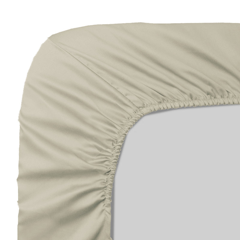Gaynelle Satin Flat Sheet, 160 x 200 cm, Ivory
