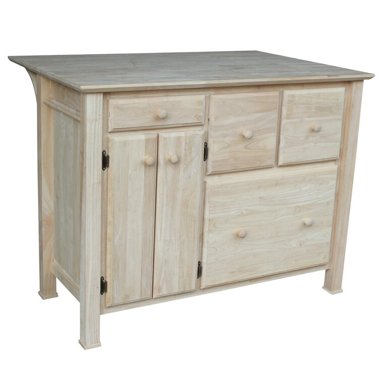 Ronny Solid Wood Kitchen Island