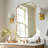 Contemporary Concave Edge Scalloped Bathroom Vanity Mirror | Stainless Steel Frame-2068031867-2057041960