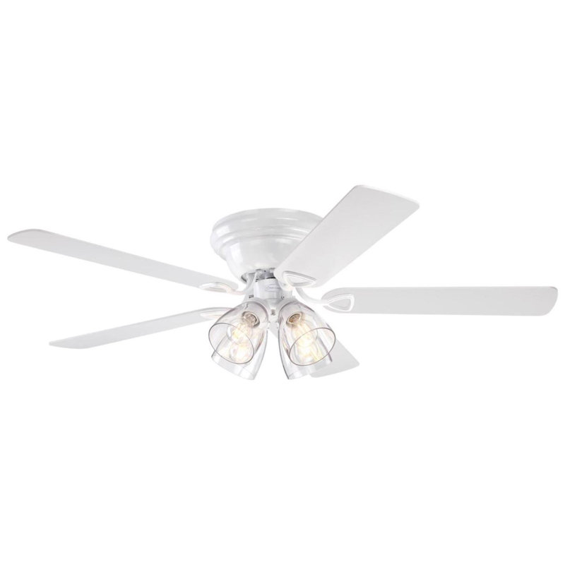 Ventilateur de plafond d'intérieur à DEL en bronze rustique blanc de 52 po Westinghouse, Blanc