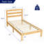 Structure de lit plateforme en bois massif de 12 pouces avec tête de lit, aucun sommier requis et assemblage facile-120380801-120380862
