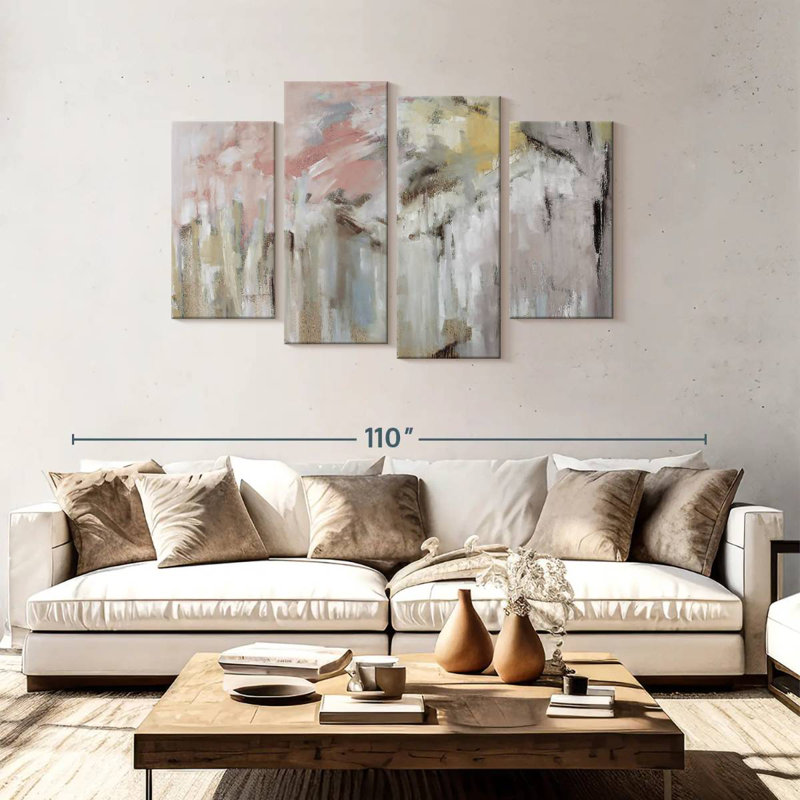 Avery Spring Splash Abstract, H 48 po x l 75 po