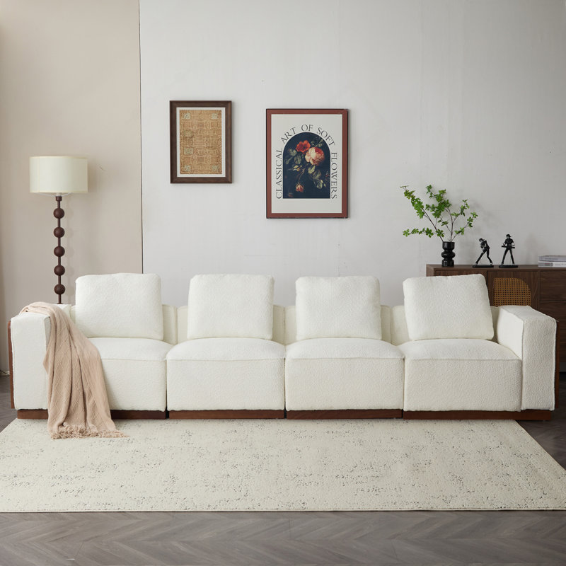 Canapé modulaire - 4 places, H 33,25 po x l 130 po x P 34,75 po, 4