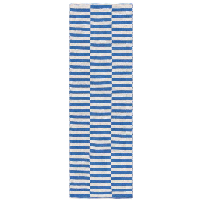 Haqeem Hand Woven Cotton Geometric Rug, Runner 2'3" x 8'