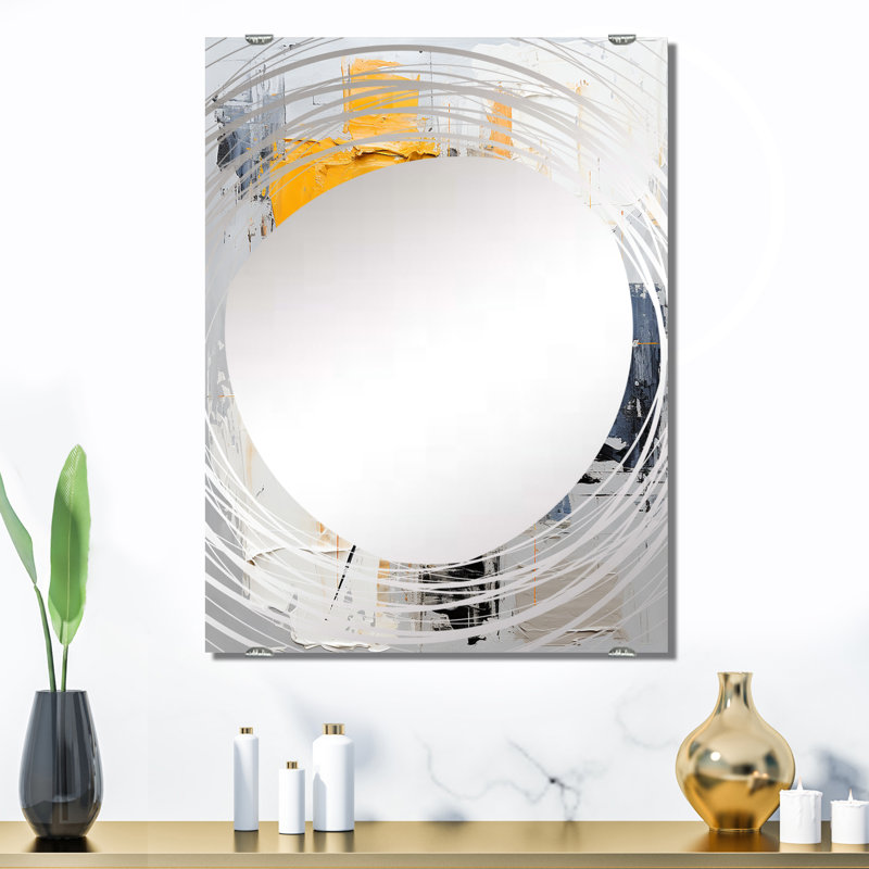 Miroir mural Paint Elegance IV - Collages abstraits MIR137263, 32 po x 24 po