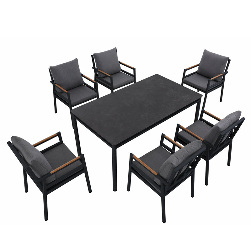 Ensemble repas avec coussins 7 pièces Husnara