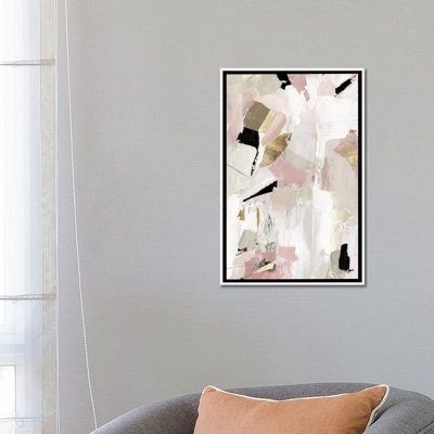 Black I  - Wall Art Print - Framed Canvas