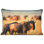 Abstract Tan Rectangular Throw Cushion